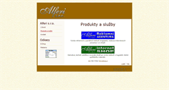 Desktop Screenshot of alferi.cz